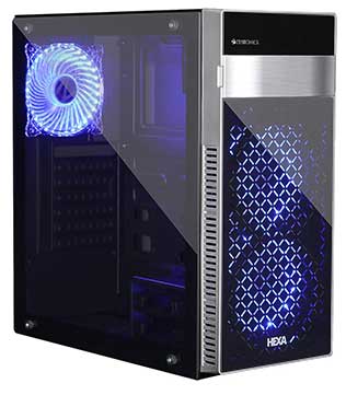 Gaming Desktop PC (Pre-owned) Mid Tower with Ryzen 5 3400G, 16GB DDR4 RAM, RTX 2060 GPU 6GB, 250GB SSD, 1TB HDD