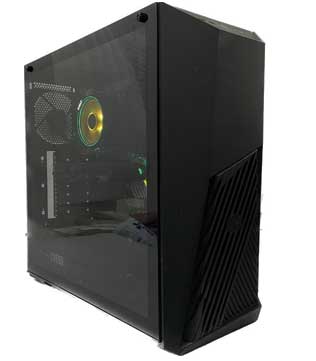 Gaming Desktop PC (Pre-owned) with AMD Ryzen 7 2700X, 16 GB DDR4 RAM, RTX3060Ti GPU 8GB, 1TB SSD, 1TB HDD