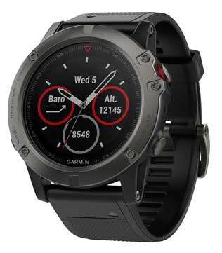 Garmin Fenix 5x 51mm GPS sapphire edition (Black) (Pre-owned)