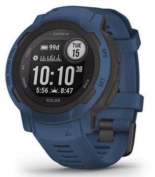 Garmin Instinct 2 Solar (Blue) Smart Watch (Pre-owned)