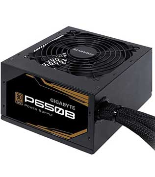 Gigabyte 650 Watt 80 Plus Bronze Power Supply (Pre-owned)
