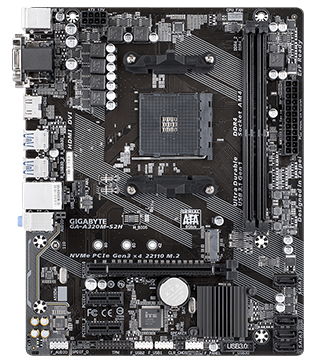 Gigabyte A320 Motherboard (Pre-owned)