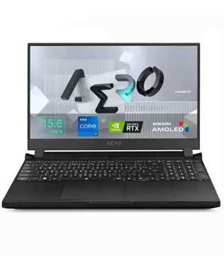 Gigabyte AERO 5 (KE4-72IN614SO) 15.6 inch UHD (OLED/60Hz)/ RTX 3060 6G / i7-12700H / 8GB*2 DDR4 3200MHz/ 1TB M.2 SSD(PCIe/NVMe) / Windows 11 Home/64bit + Office 365/ X-Rite & Pantone® Certified Display Laptop