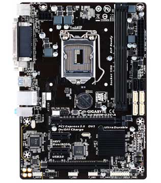 Gigabyte GA-B85M-D3V-A Motherboard (Pre-owned)