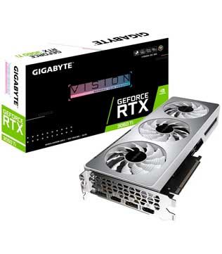 Gigabyte GeForce RTX 3060 Ti VISION OC 8G (GV-N306TVISION OC-8GD) Graphics Card