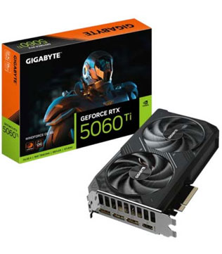 Gigabyte GeForce RTX 5060 Ti Windforce OC 8GB GDDR7 (GV-N506TWF2OC-8GD) Graphic Card