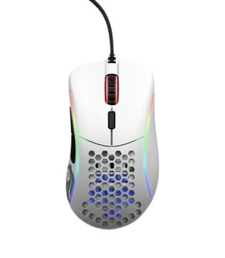 Glorious Model D Minus RGB Wired Gaming Mouse (White) (Pre-owned)