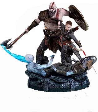 God of War 9 inch Kratos & Atreus Collectors Edition Statue (Pre-owned)