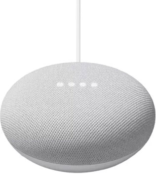 Google Nest Mini (2nd Gen) with Google Assistant Chalk (Pre-owned)