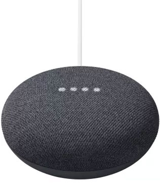 Google Nest Mini (2nd Gen) with Google Assistant Charcoal (Open Box)