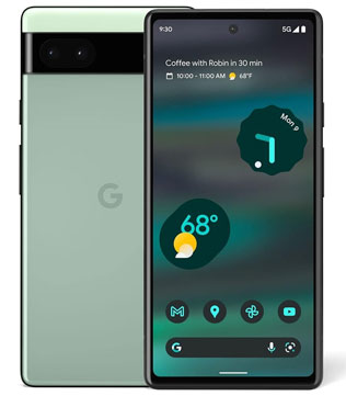 Google Pixel 6A 6GB RAM, 128GB Storage Sage (Scratches) (Pre-owned)