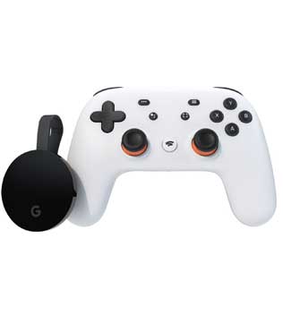 Google Stadia Controller Premiere Edition & Google chromecast Ultra (Pre-owned)