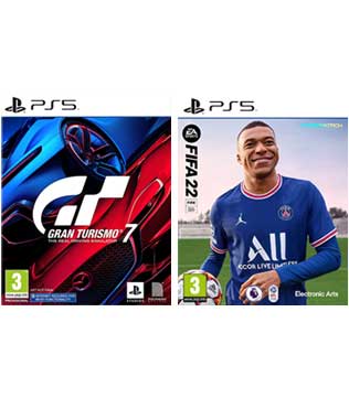 Gran Turismo 7, FIFA 22 Game Bundle PS5 (Pre-owned)