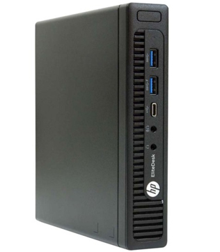 HP EliteDesk 800 G2, Intel(R) Core(TM) i3-6100T CPU @ 3.20GHz, 16 GB RAM, 256 GB SATA SSD, Intel R HD Graphics 530, Black PC (Minor Wear & Tear) (Pre-owned)