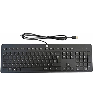 HP Lifestyle (TPC-P001K ) Wired Keyboard (Black) (Pre-owned)