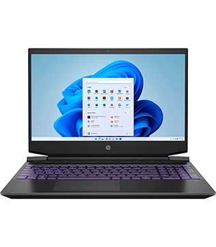 HP Pavilion 15-ec1021AX, 15.6 Inches, AMD Ryzen 5 4600H with Radeon Graphics@3.00 GHz, 8 GB RAM, 500 GB NVME & 1 TB SATA HDD, NVIDIA GeForce GTX 1650, Shadow Black Laptop (Pre-owned)