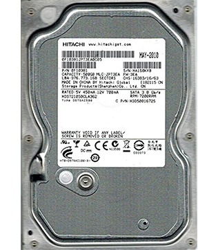 Hitachi 500GB 3.5Inch (HDS721050CLA362) Desktop Hard Disk Drive (Pre-owned)