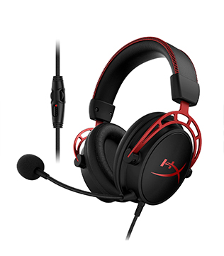 HyperX Cloud Alpha Wired Over Ear Headphones with Mic (Red) (Pre-owned)