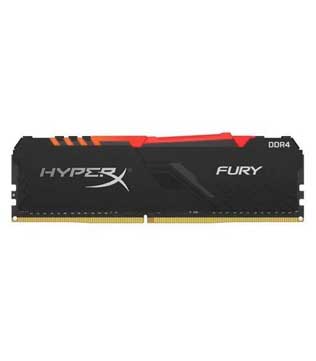 HyperX Fury RGB 8GB (8GBx1) DDR4 3200MHz Desktop RAM (Pre-owned)