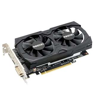 INNO3D Geforce GTX 1050 Ti X2 4GB GDDR5 (N105T-1DDV-M5CM) Graphics Card (Pre-owned)