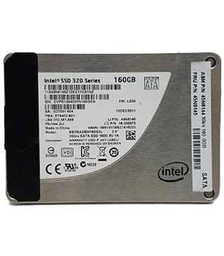 Intel 160GB (SSDSA2BW160G3L) 2.5Inch SATA Internal Solid State Drive (Pre-owned)