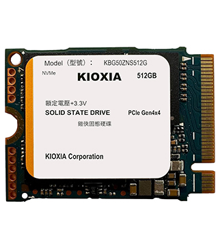 KIOXIA 512GB NVMe (KBG50ZNS512G) Internal Solid State Drive (Pre-owned)