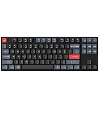 Keychron K8 Pro White Switches Transparent Keycap RGB Wireless Mechanical Keyboard (Pre-owned)