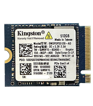 Kingston 512GB M.2 NVMe 2230 (0M3PDP3512B-AD) Internal Solid State Drive (Pre-owned)