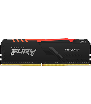 Kingston Fury Beast RGB 8GB DDR4 3200MHz (KF432C16BBA/8) Desktop RAM (Pre-owned)