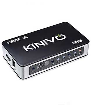 Kinivo 501BN 4K HDMI Switch with IR Wireless Remote (Pre-owned)