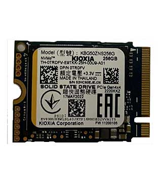 Kioxia 256GB PCIe NVMe 2230 (KBG50ZNS256G) Internal Solid State Drive (Pre-owned)
