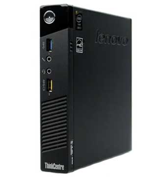 LENOVO ThinkCenter M73, Intel Core i5 4690T, 16 GB RAM, 256 GB SSD, Intel(R) HD Graphics 4600, Black Tiny PC (Pre-owned)
