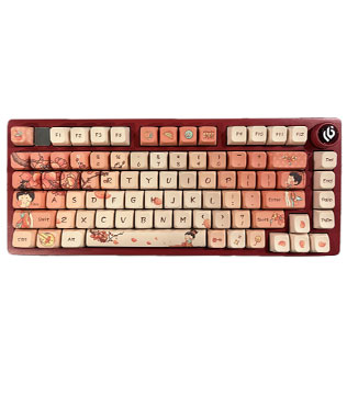 LEOBOG Hi75 Aluminum Alloy Wired Mechanical Keyboard (Tang Style) (Red Wine) (Open Box)