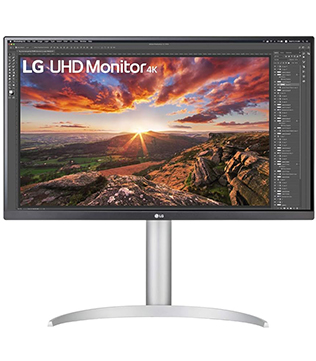 LG 27 Inch (27UP850N) 4K with IPS Display UHD Monitor (White) (Pre-owned)