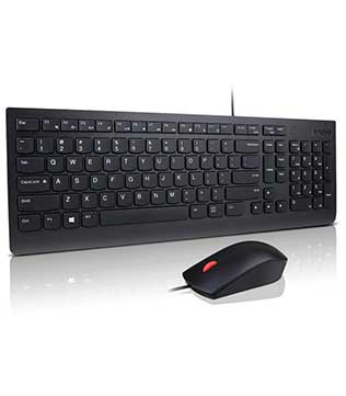 Lenovo Essential Wired USB Wired Keyboard (Black) (Pre-owned)