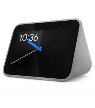 Lenovo Smart Clock with Google Assistant Smart Speaker (Hemp Grey) (Pre-owned)
