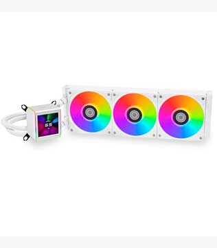 Lian Li Galahad II LCD 360MM RGB CPU Liquid Cooler (White) (Pre-owned)