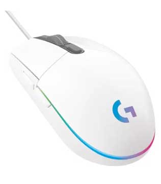Logitech G102 Lightsync RGB Gaming Mouse (White) (Pre-owned)