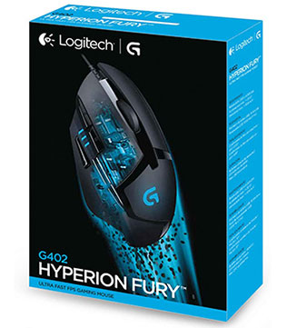 Logitech G402 Hyperion Fury Ultra Fast FPS Gaming Mouse