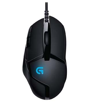 Logitech G402 Hyperion Fury Wired Gaming Mouse, 8 Programmable Buttons with 4000 DPI (Black) (Pre-owned)
