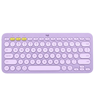 Logitech K380 Wireless Multi-Device Bluetooth Keyboard (Lavender Lemonade) (Pre-owned)