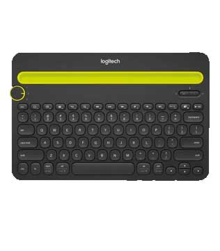 Logitech K480 Wireless Multi-Device Keyboard for Windows, Apple iOS Android (Black) (Pre-owned)