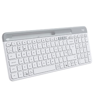 Logitech K580 Slim Multi-Device Wireless Keyboard Win/Mac (White) (Pre-owned)