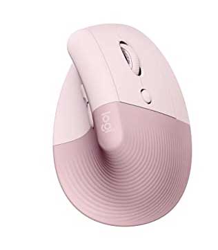 Logitech Lift Vertical Ergonomic Mouse Rose (Pre-owned)