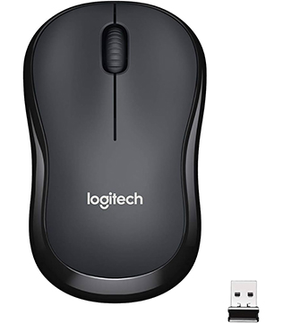 Logitech M221 Mini Wireless Mouse (Charcoal Grey) (Pre-owned)