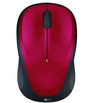 Logitech M235 Wireless Mouse (Red) (Pre-owned)