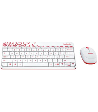 Logitech MK240 Wireless Keyboard and Mouse (White) (Pre-owned)