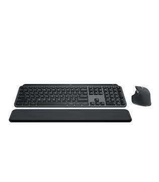 Logitech MX Keys S Combo - Performance Wireless Keyboard and Mouse with Palm Rest (Pre-owned)
