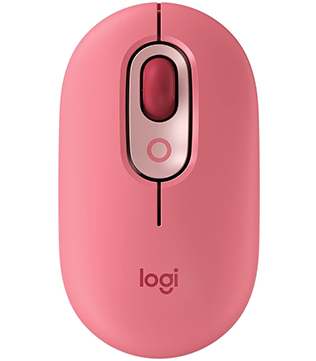 Logitech POP Bluetooth Mouse with Customisable Emojis (Heartbreaker) (Pre-owned)