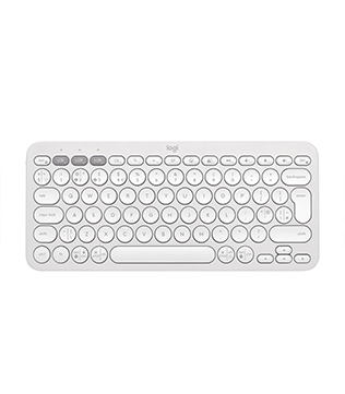 Logitech Pebble Keys 2 K380S Wireless Keyboard (White) (Pre-owned)